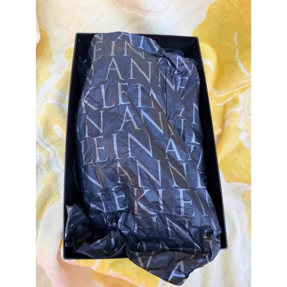 NEW In Box Anne Klein Samantha Black/Stretch Boots Size 8.5